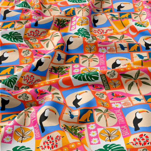 Tecido Oxfordine Estampa Infantil 2085599078102