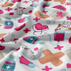 Tecido Oxfordine Estampado - Profissões 2007698012603