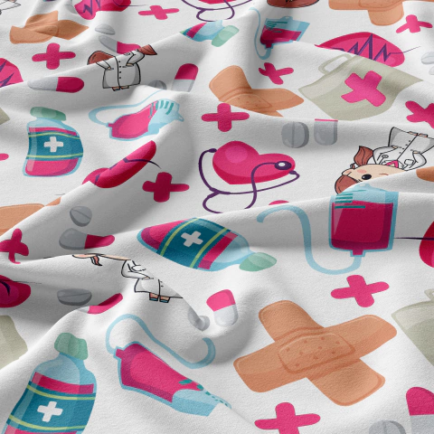 Tecido Oxfordine Estampado - Profissões 2007698012603