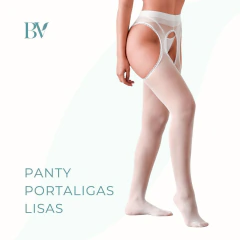 Panty lisa de lycra con efecto portaligas - Buenas Vibras