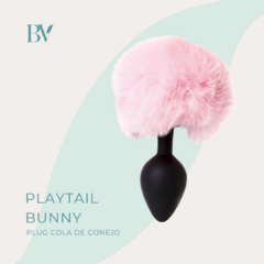 Plug anal con cola de conejo