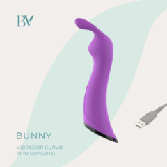 Vibrador curvo con orejitas