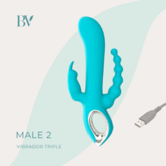 Vibrador de triple estimulación