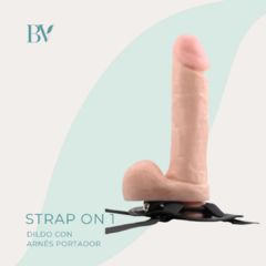 Dildo con arnés portador (21,5 x 4,5 cm)