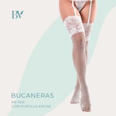 Bucaneras de red con puntilla ancha - Buenas Vibras