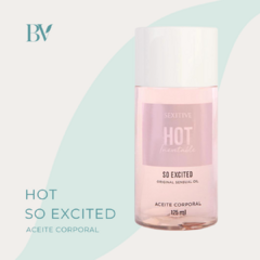 Aceite corporal afrodisíaco HOT INEVITABLE SO EXCITED