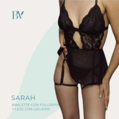Conjunto con mini & liguero SARAH