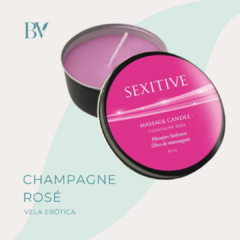 Vela erótica aromatizada CHAMPAGNE ROSÉ