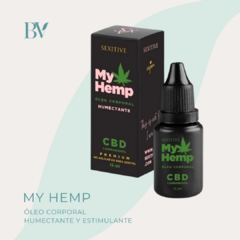 Óleo corporal estimulante con CBD