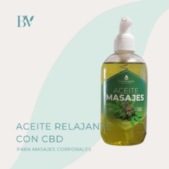 Aceite con CBD para masajes corporales