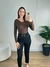 Body Manga Longa Iris Marrom - comprar online