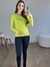 Blusa de lã Monica Verde limão - comprar online