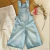 Jardinero Wide Leg Celeste, Estrella