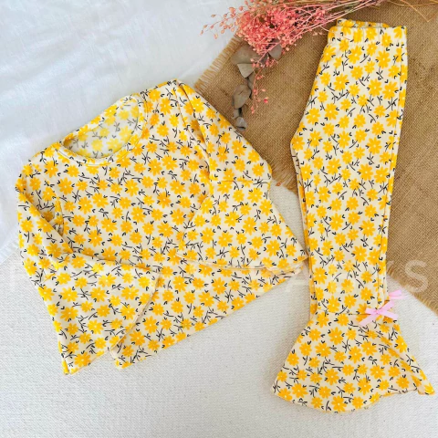 Conjunto frizzado TÉRMICO Bella, Amarillo - comprar online