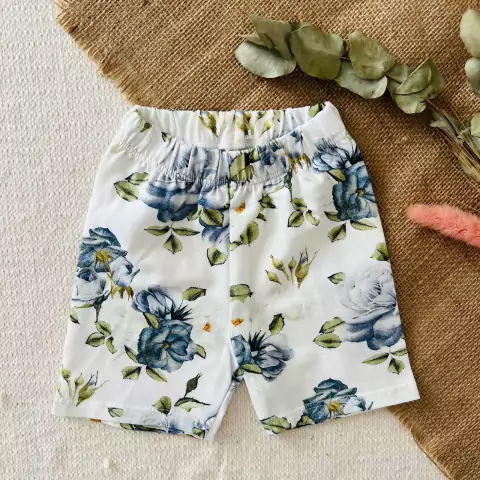 Biker de algodón y lycra, Azul