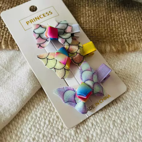 Set de 3 Hebillitas Piquito, Mariposas