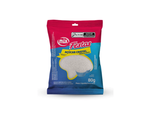 AÇÚCAR CRISTAL INCOLOR 80gr