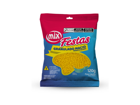 CONFEITO GRANULADO MACIO AMARELO 120gr