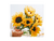 BUQUE MINI GIRASSOL AMARELO C/5 - 30CM