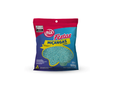CONFEITO MIÇANGA AZUL BEBÊ 100gr