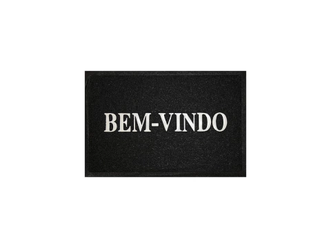 CAPACHO BEM-VINDO 9MM PRETO