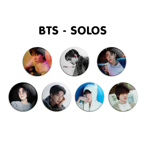 Botones Circulares de BTS Solos
