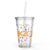 Vasos con popote Transparentes SKZOO