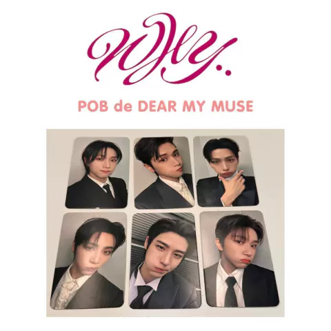 BoyNextDoor Photocard POB Oficial de Dear My Muse Ver. Azul