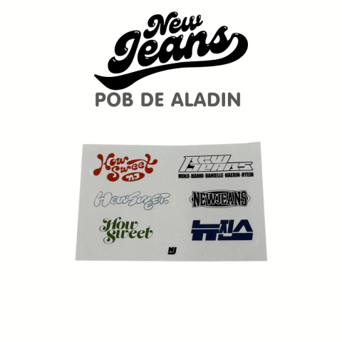 NewJeans Double Single How Sweet Mini Stickers POB Oficial de Aladin