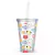 Vasos con popote Transparentes BT21
