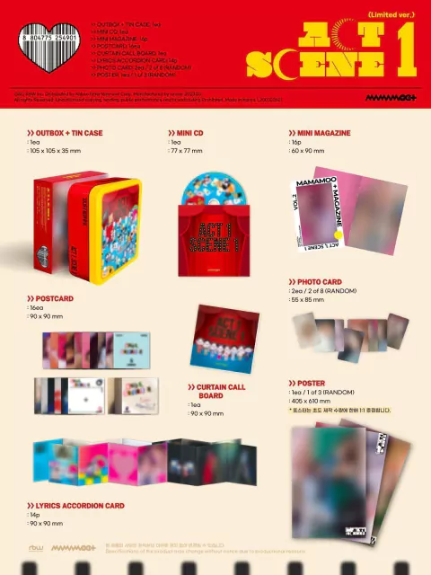 Mamamoo 1st Single Album ACT 1, SCENE 1 Limited Ver.