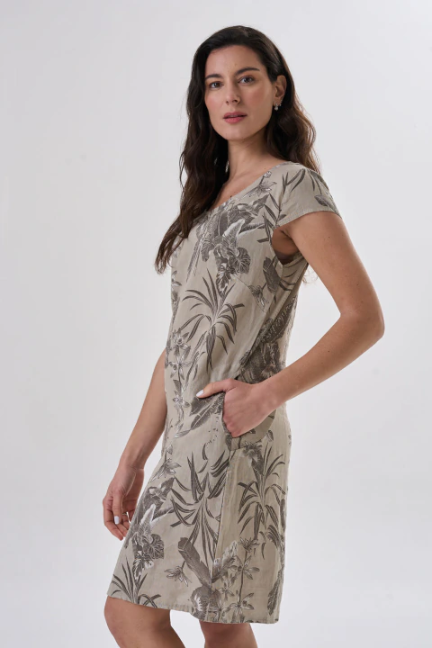 Vestido Kiara vison LINO