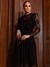 VESTIDO RENDA COM CHIFFON MIDI LUZIA FAZZOLLI - Delfina Camelo