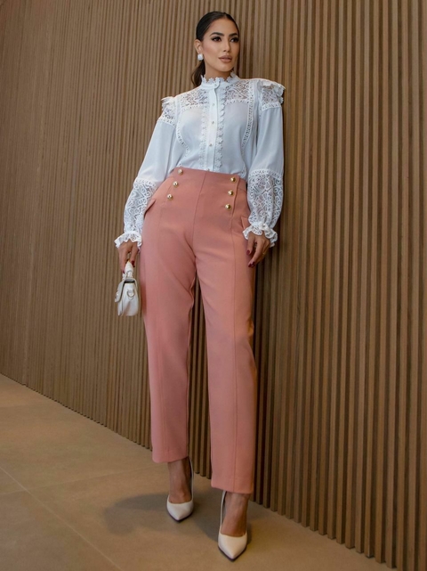 CALÇA ALFAIATARIA COM BOTÕES