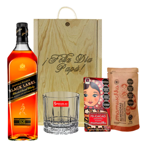 Estuche Regalo Johnnie Walker Black Label: Whisky, Spiegelau y Gourmet - comprar online