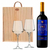 Estuche Madera Vino Boca Juniors 1905 750 Ml Con 2 Copas - comprar online