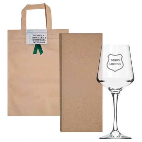 Imagen de Copa Grabada Vino Escudo Equipo Nadir Brunello 450 ml