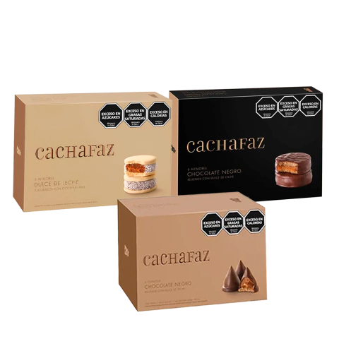 Combo Cachafaz Alfarojes Chocolate Negro Y Maicena + Conitos