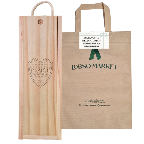 Estuche Grabado de Madera vacío para 1 botella de vino - tienda online