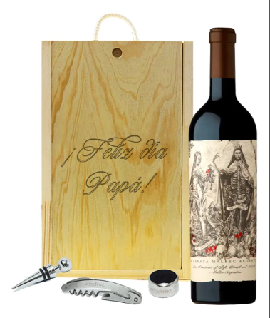 Catena Malbec Argentino + Accesorios Vino En Estuche Madera