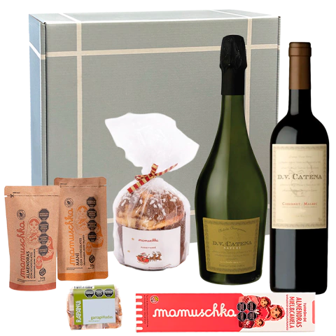 Caja Navideña Box Dv Catena Zapata Con Pan Dulce Gourmet