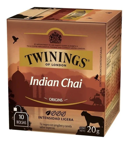 Twinings Indian Chai Caja X 10 Saquitos De 20 Gramos - comprar online