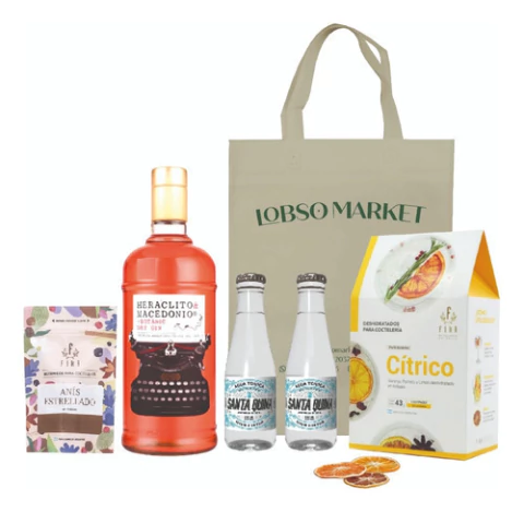 Kit Gin Tonic Heraclito Y Macedonio +botanico Fika +citricos