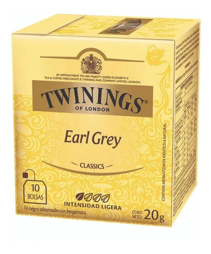 Twinings Earl Grey X 10 Saquitos De 20 Gr - comprar online