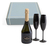 Caja Regalo Baron B Extra Brut + Copa Cristal Negras X2