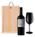 Caja Madera Rutini Malbec 750 Ml + 1 Copa De Cristal Regalo