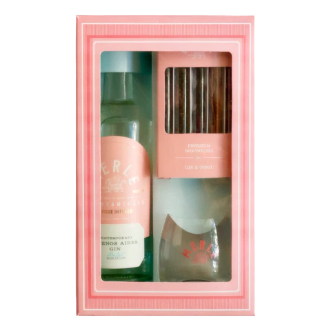 Estuche Regalo Gin Merle + Copa + Botanicos - comprar online