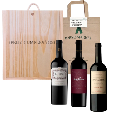 Estuche Regalo Premium Personalizado: Vinos Luigi Bosca, Catena, Rutini - comprar online