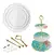Molde de Silicone Jogo de Bandejas Porta Doces + Suporte Dourado - comprar online