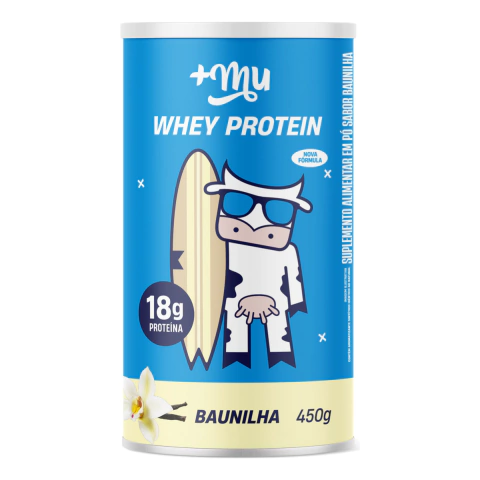 WHEY PROTEIN SABOR BAUNILHA TRADICIONAL 450g +MU